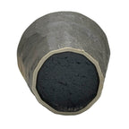 Inoue Tea Udei Rock Brown Mino-yaki Yunomi - Japanese Teacup, showcasing a brown ceramic tea cup with a textured finish.
