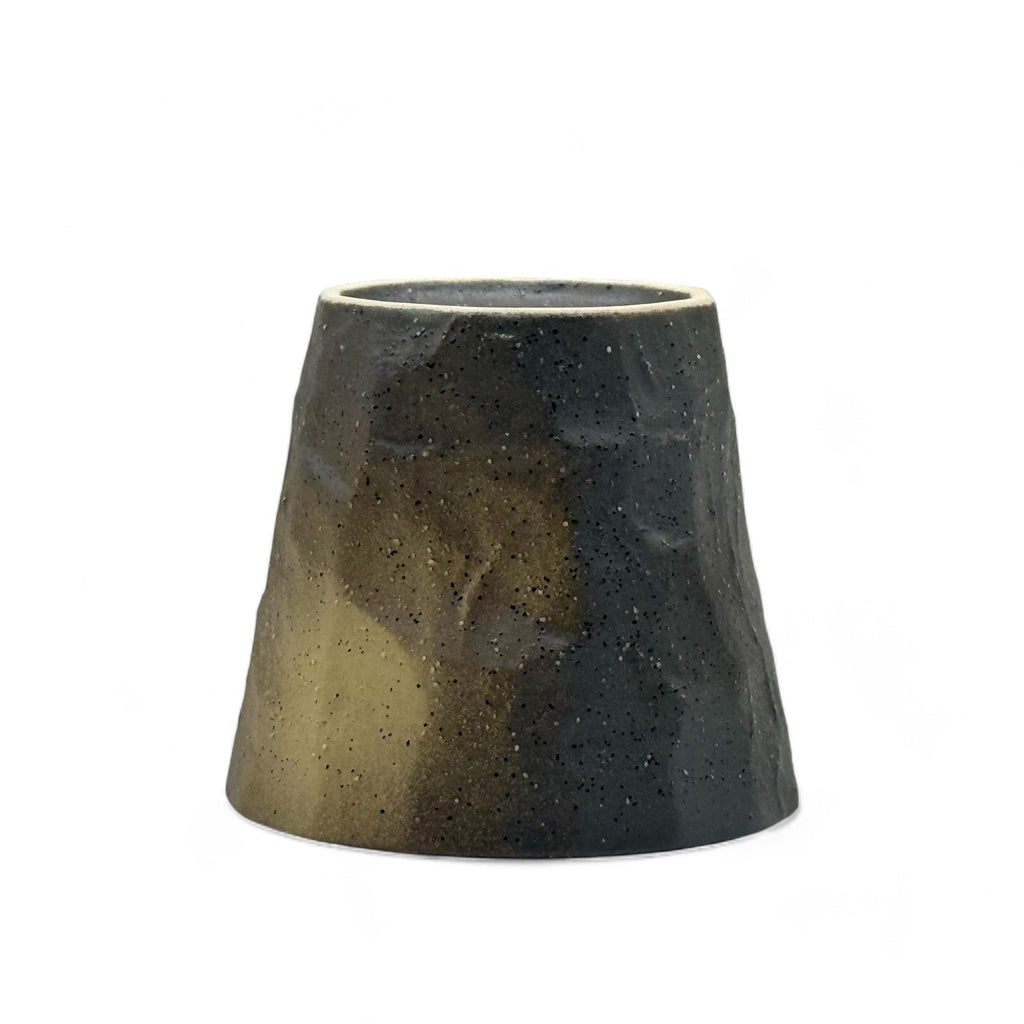 Inoue Tea Udei Rock Brown Mino-yaki Yunomi - Japanese Teacup