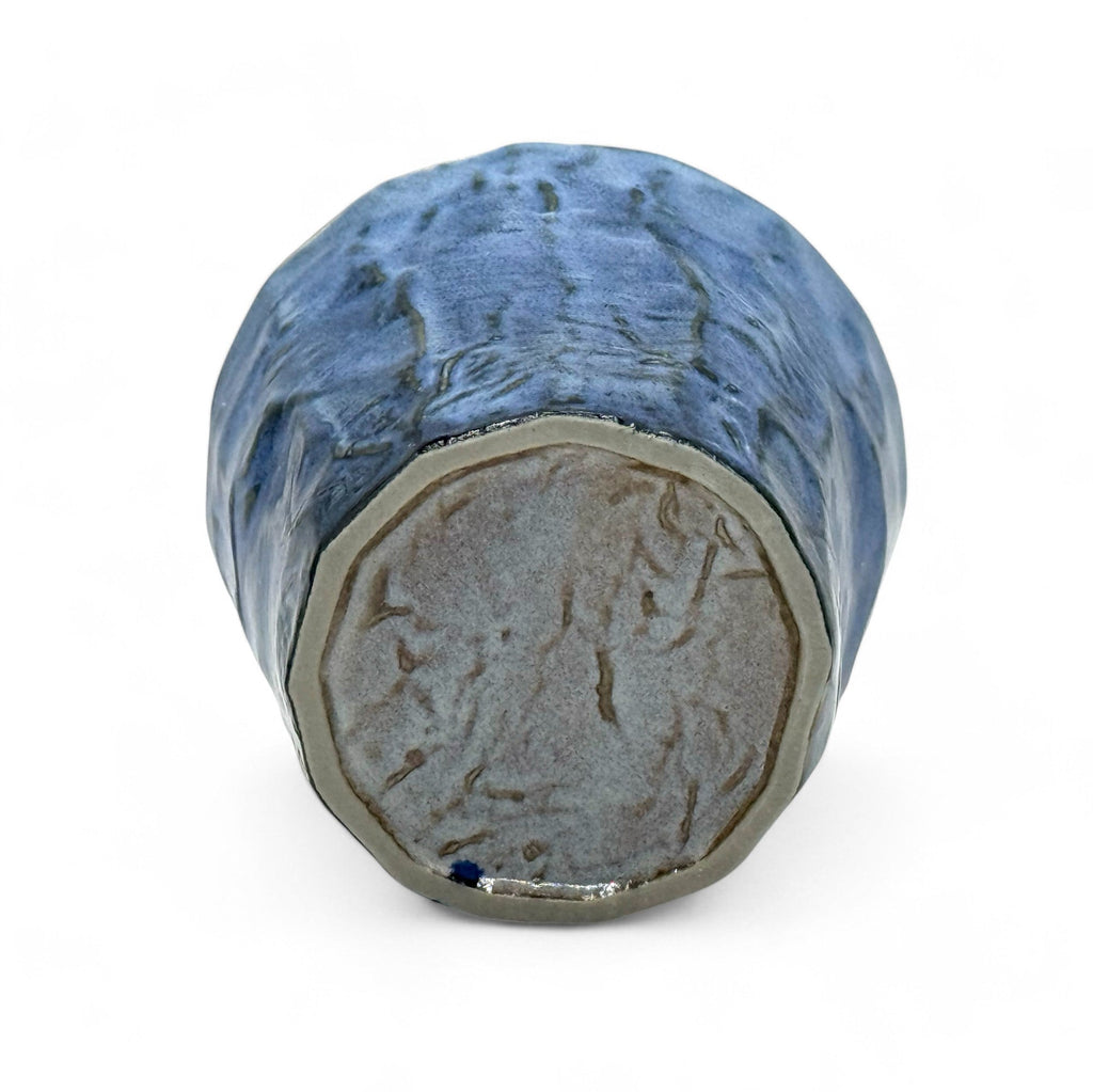 Inoue Gosu Rock Blue Mino-yaki Yunomi - Japanese Teacup