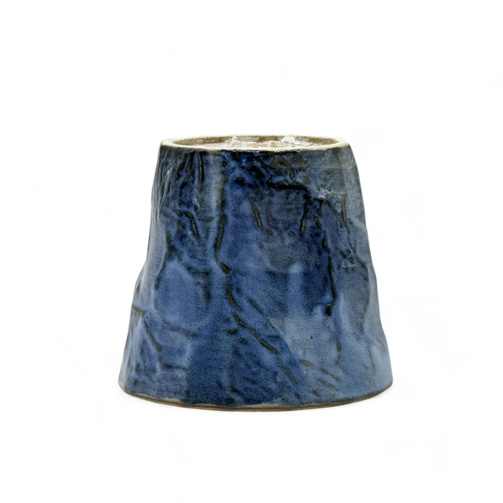 Inoue Gosu Rock Blue Mino-yaki Yunomi - Japanese Teacup