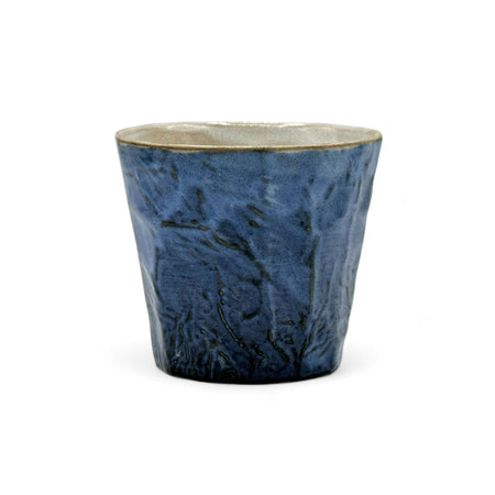 Inoue Gosu Rock Blue Mino-yaki Yunomi - Japanese Teacup
