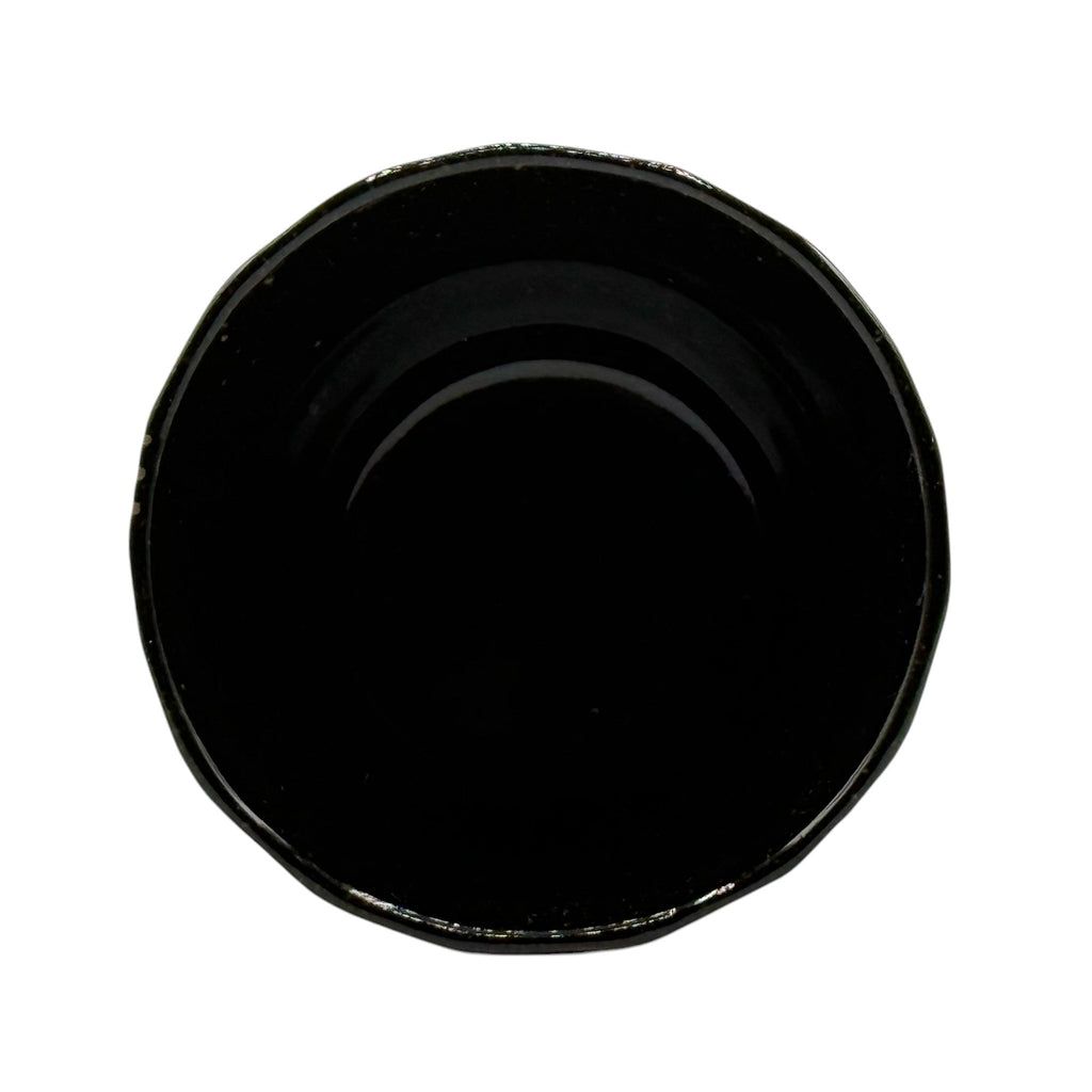 Inoue Tea Kuro Rock Black Mino-yaki Yunomi - Japanese Teacup