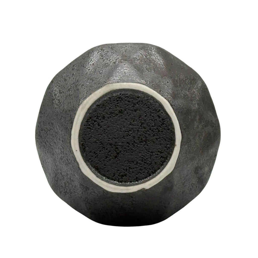 Inoue Tea Kurobuki Ryusui Gray Blue Mino-yaki Yunomi - Japanese Teacup
