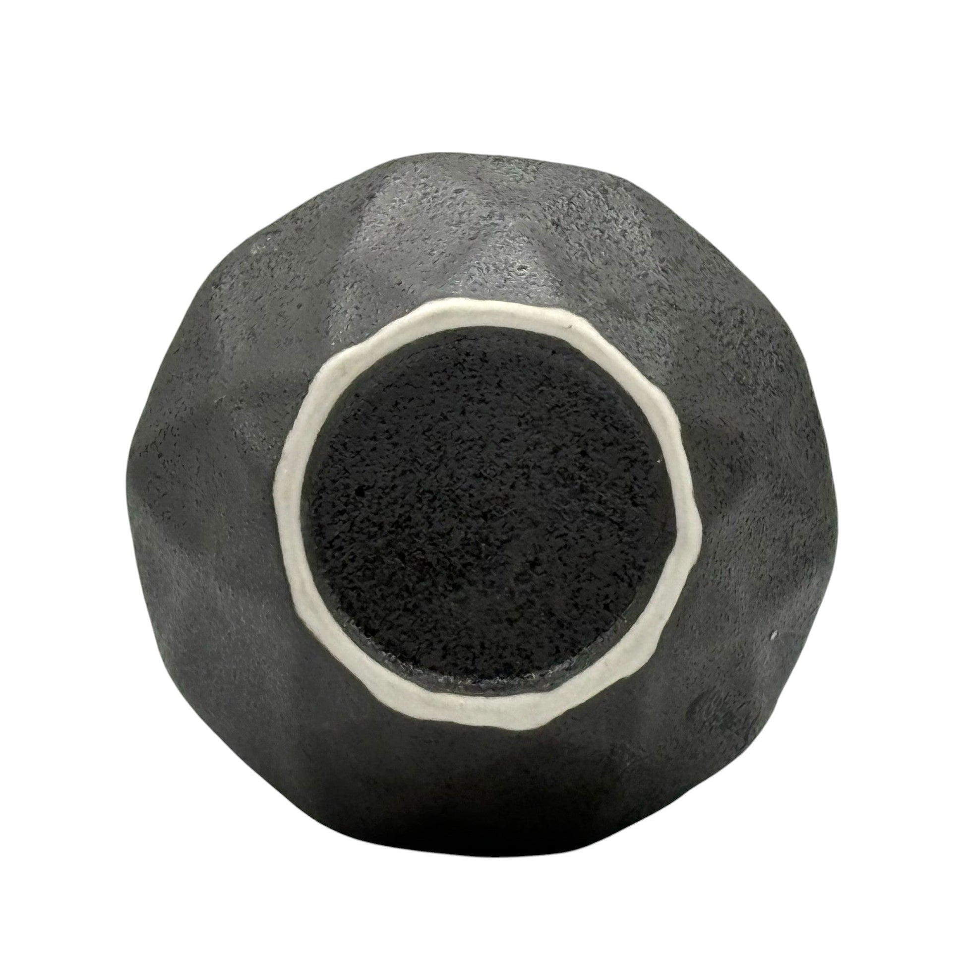 Inoue Tea Kurobuki Ryusui Grey Green Mino-yaki Yunomi - Japanese Teacup