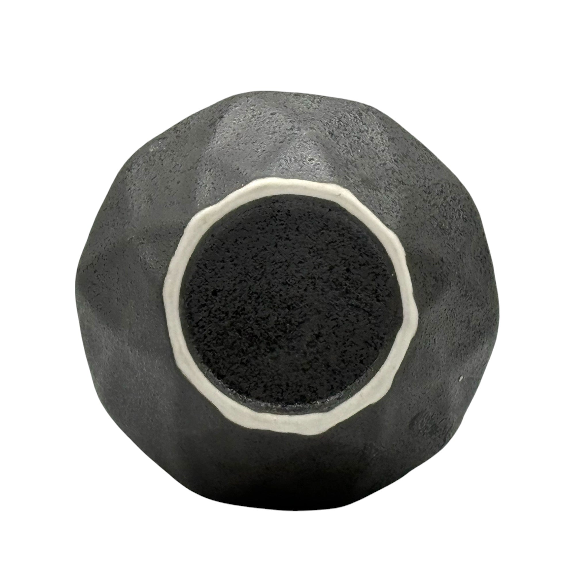 Inoue Tea Kurobuki Ryusui Grey Green Mino-yaki Yunomi - Japanese teacup displayed in an image