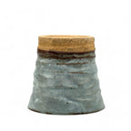 Inoue Tea Kohiki Shiro Gray Mino-yaki Yunomi - Japanese Teacup, a gray ceramic cup with a textured finish.
