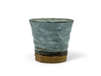 Inoue Tea Kohiki Shiro Gray Mino-yaki Yunomi - Japanese Teacup, gray ceramic cup with a textured finish.