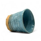 Inoue Tea Kohiki Aoko Blue Mino-yaki Yunomi - Japanese Teacup, showcasing a blue ceramic teacup with a traditional design.