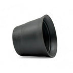 Inoue Tea Kuro Black Tesshin Mino-yaki Yunomi - Japanese Teacup, showcasing a black ceramic teacup with a textured finish.