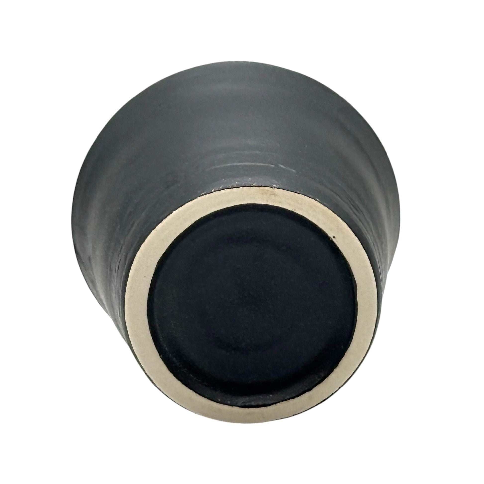 Inoue Tea Kuro Black Tesshin Mino-yaki Yunomi - Japanese Teacup