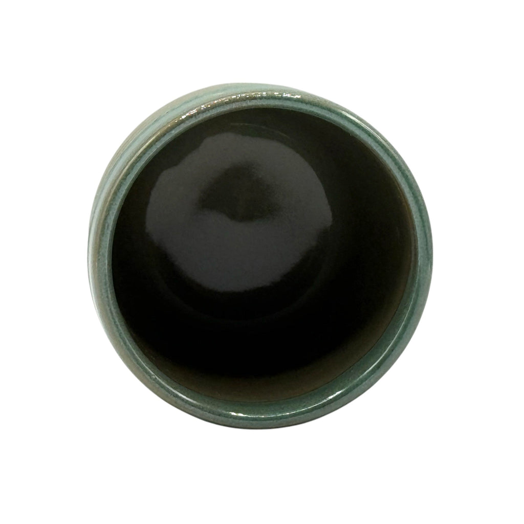 Inoue Kama-ryu Green Mino-yaki Yunomi - Japanese Teacup