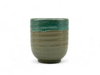 Inoue Kama-ryu Green Mino-yaki Yunomi - Japanese Teacup