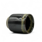 Inoue Tea Tetsu Black Mino-yaki Yunomi - Japanese Teacup shown in image, featuring a sleek black ceramic design.