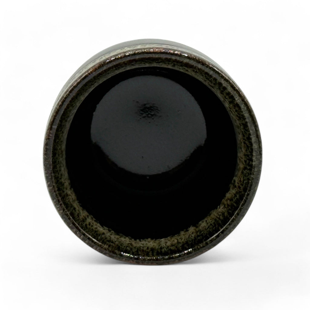 Inoue Tea Tetsu Black Mino-yaki Yunomi - Japanese Teacup