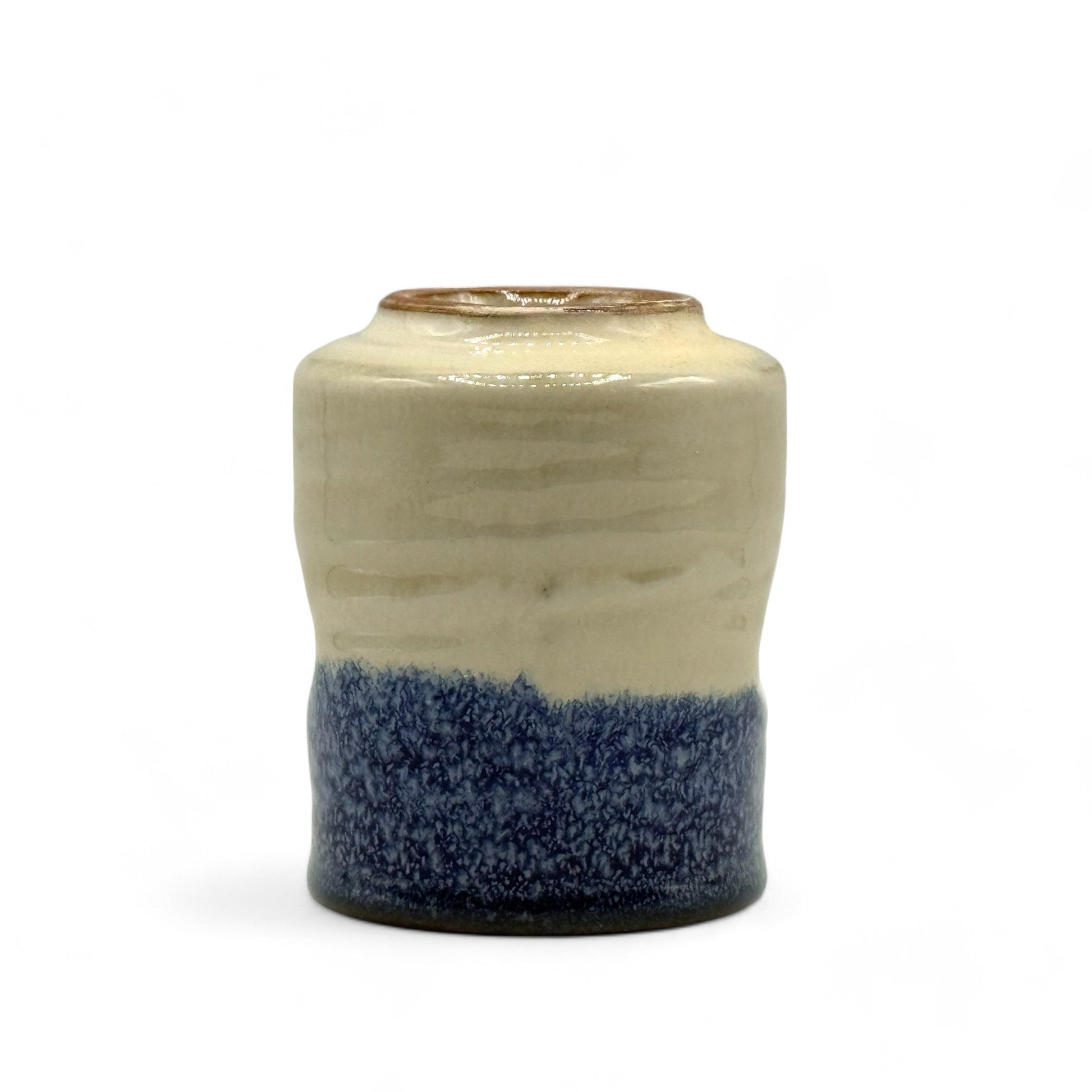 Inoue Tea Shirahagi Seiryu Blue Mino-yaki Yunomi - Japanese Teacup