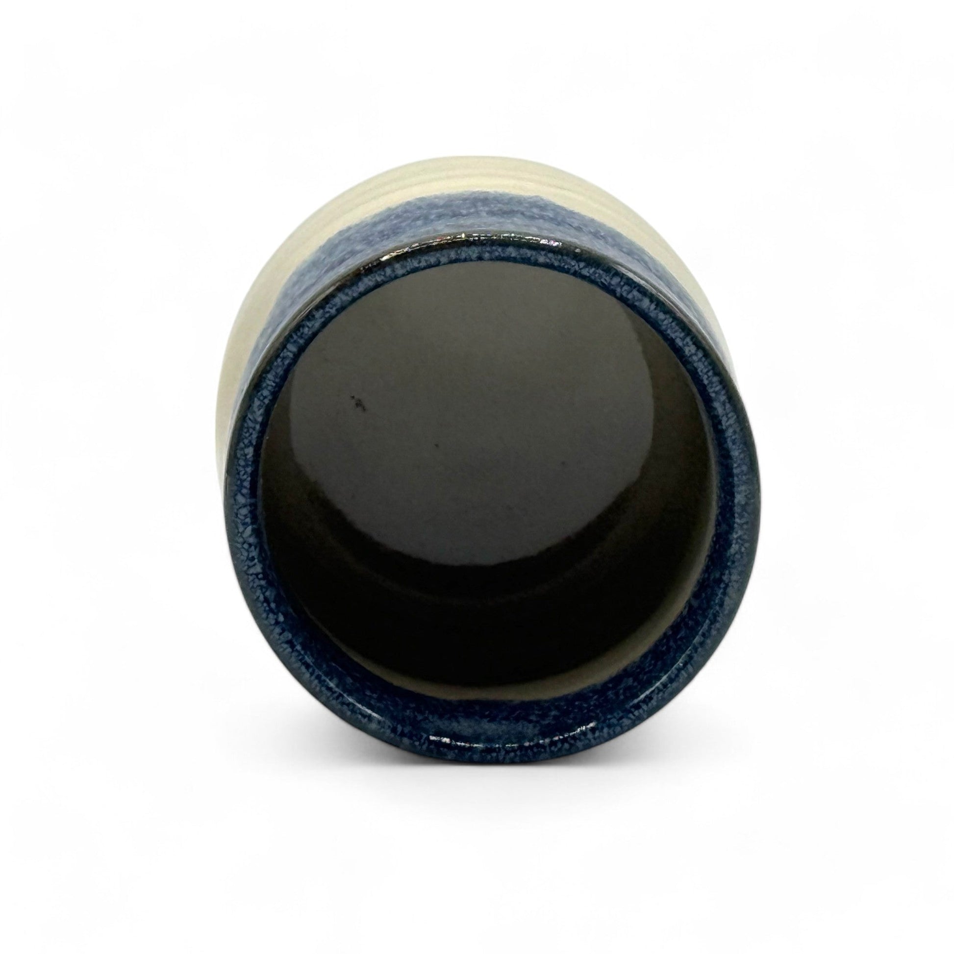 Inoue Tea Shirahagi Seiryu Blue Mino-yaki Yunomi - Japanese Teacup
