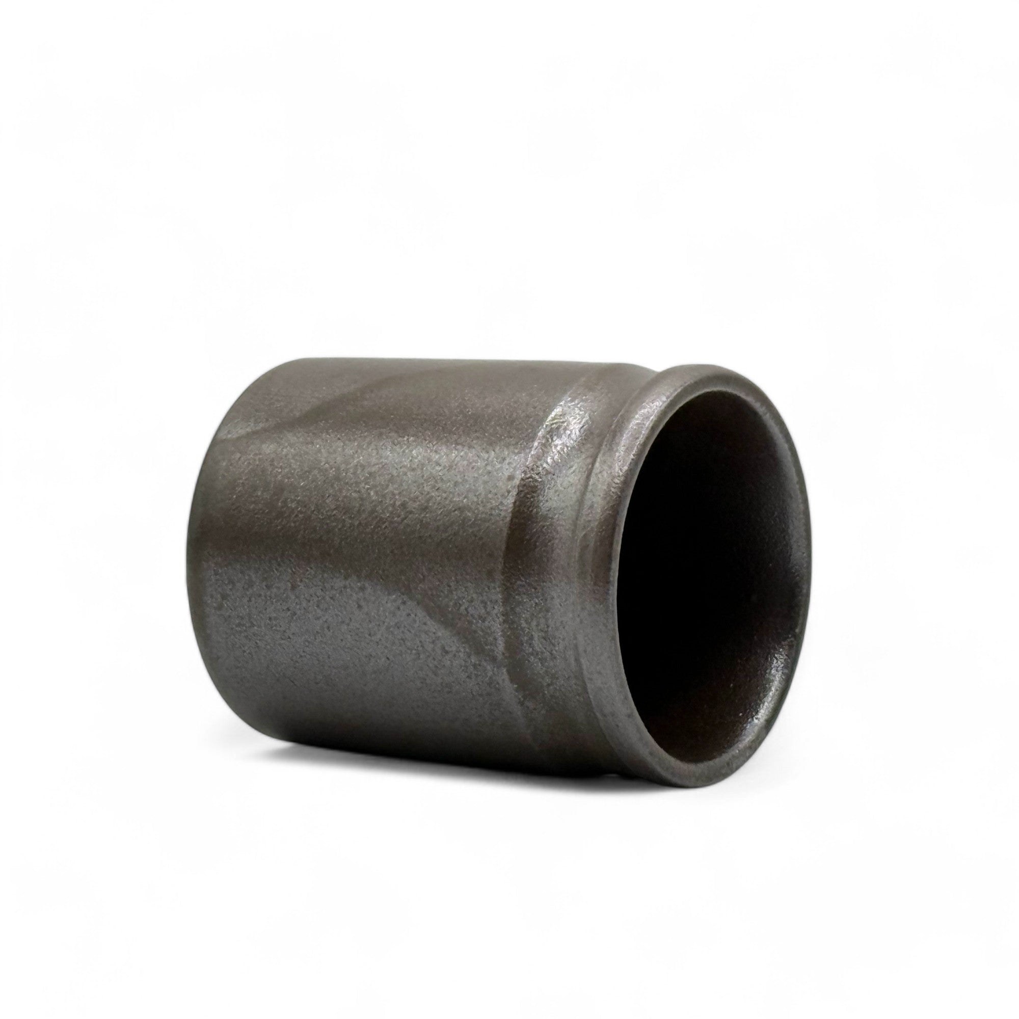 Inoue Tea Bizen Fu Brown Mino-yaki Yunomi - Japanese Teacup, a brown ceramic teacup with a traditional design.