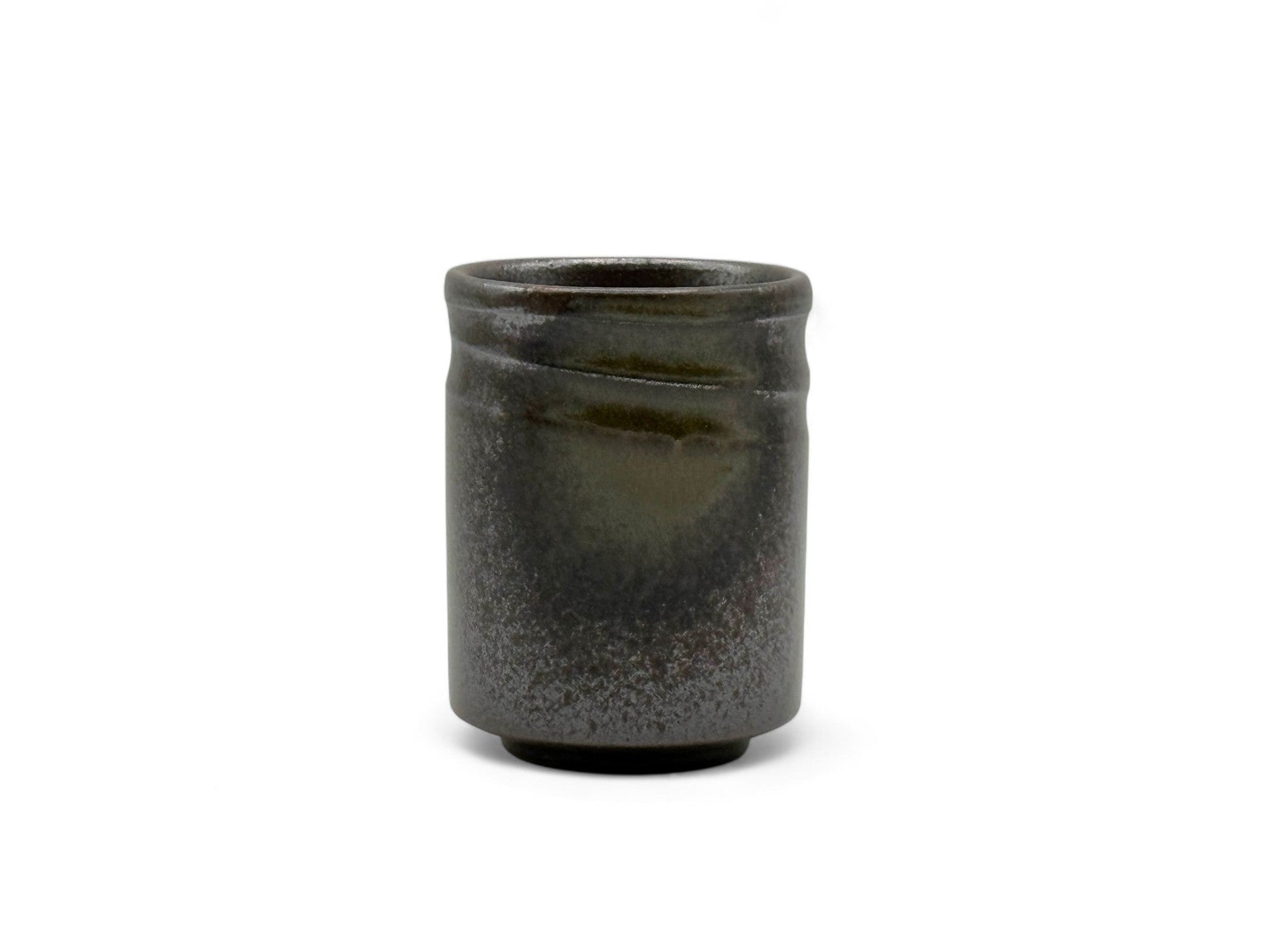 Inoue Tea Bizen Fu Brown Mino-yaki Yunomi - Japanese Teacup