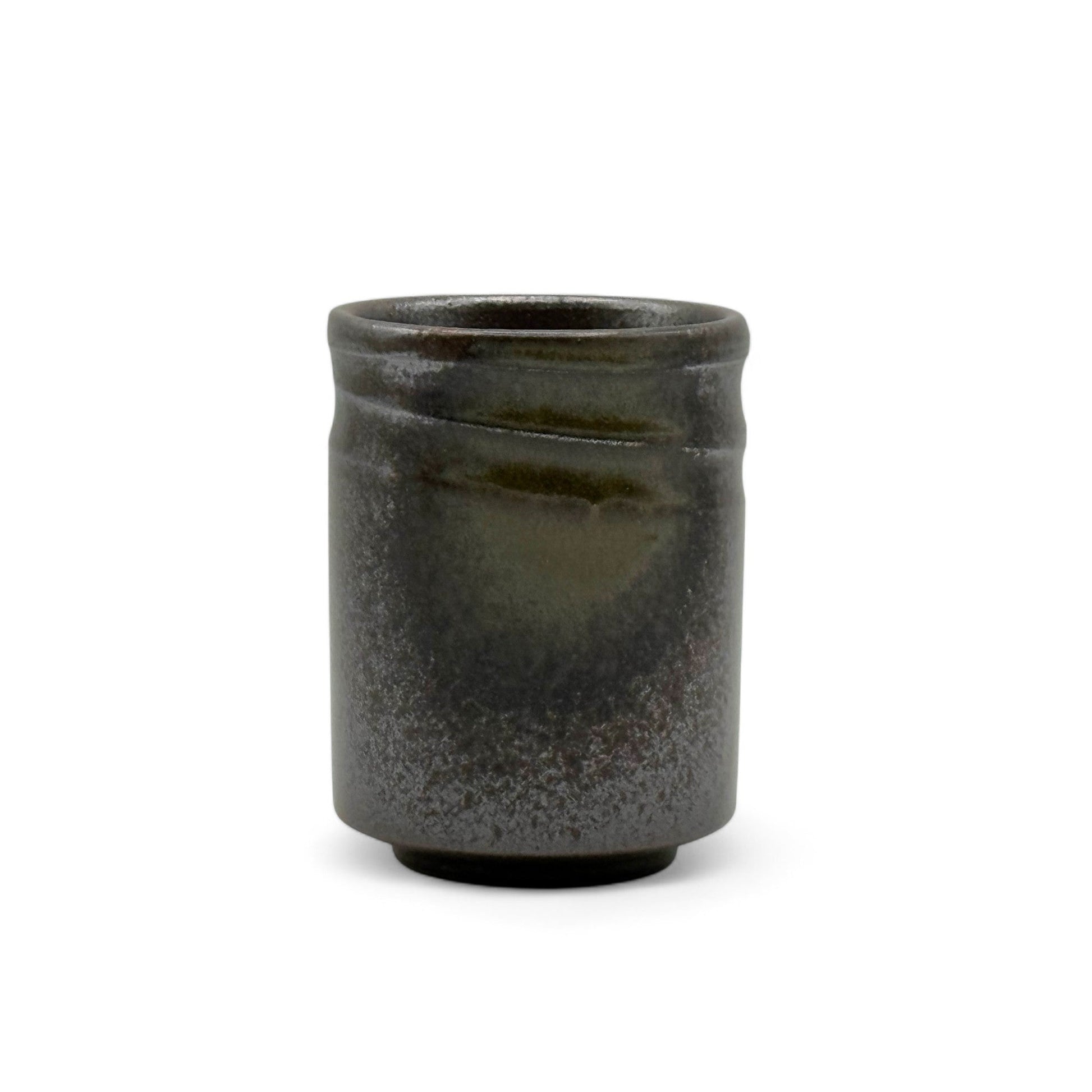 Inoue Tea Bizen Fu Brown Mino-yaki Yunomi - Japanese Teacup