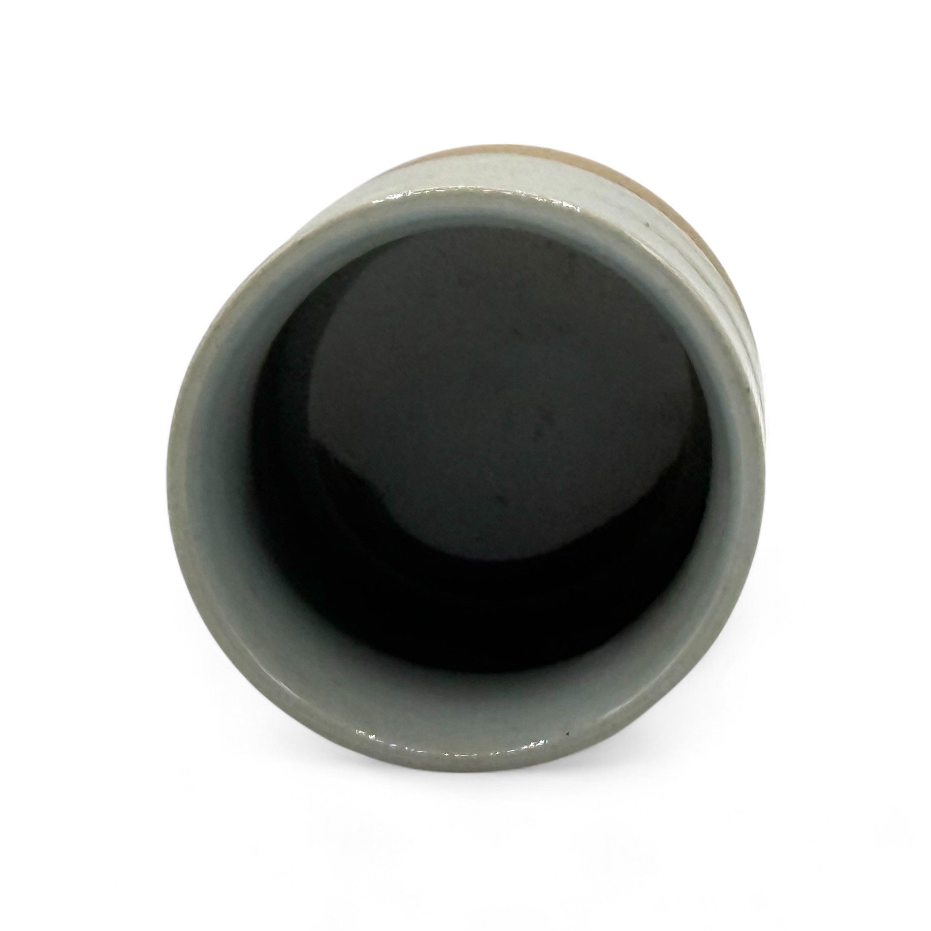 Inoue Tea Unofu Sendan Gray Mino-yaki Yunomi - Japanese Teacup