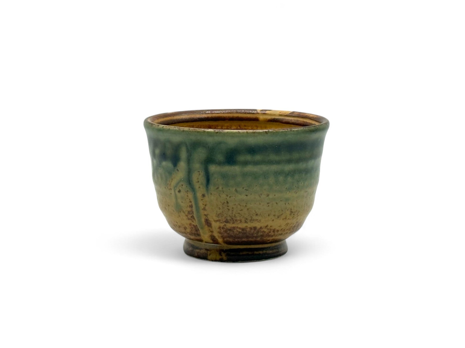 Inoue Tea Irabo Brown Mino-yaki Yunomi - Japanese Sencha Teacup