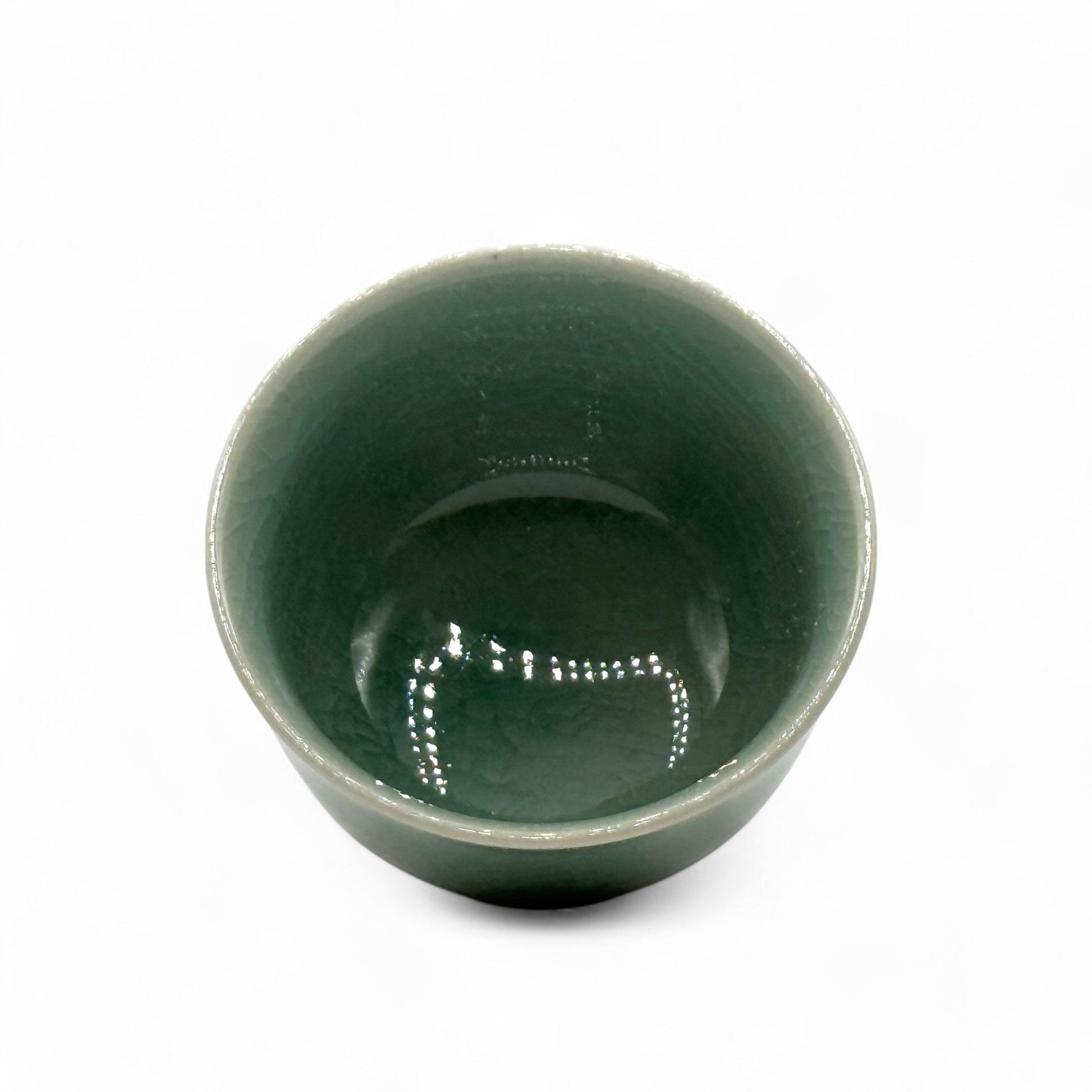 Inoue Tea Seiji Celadon Green Wide Yunomi - Japanese Sencha Teacup