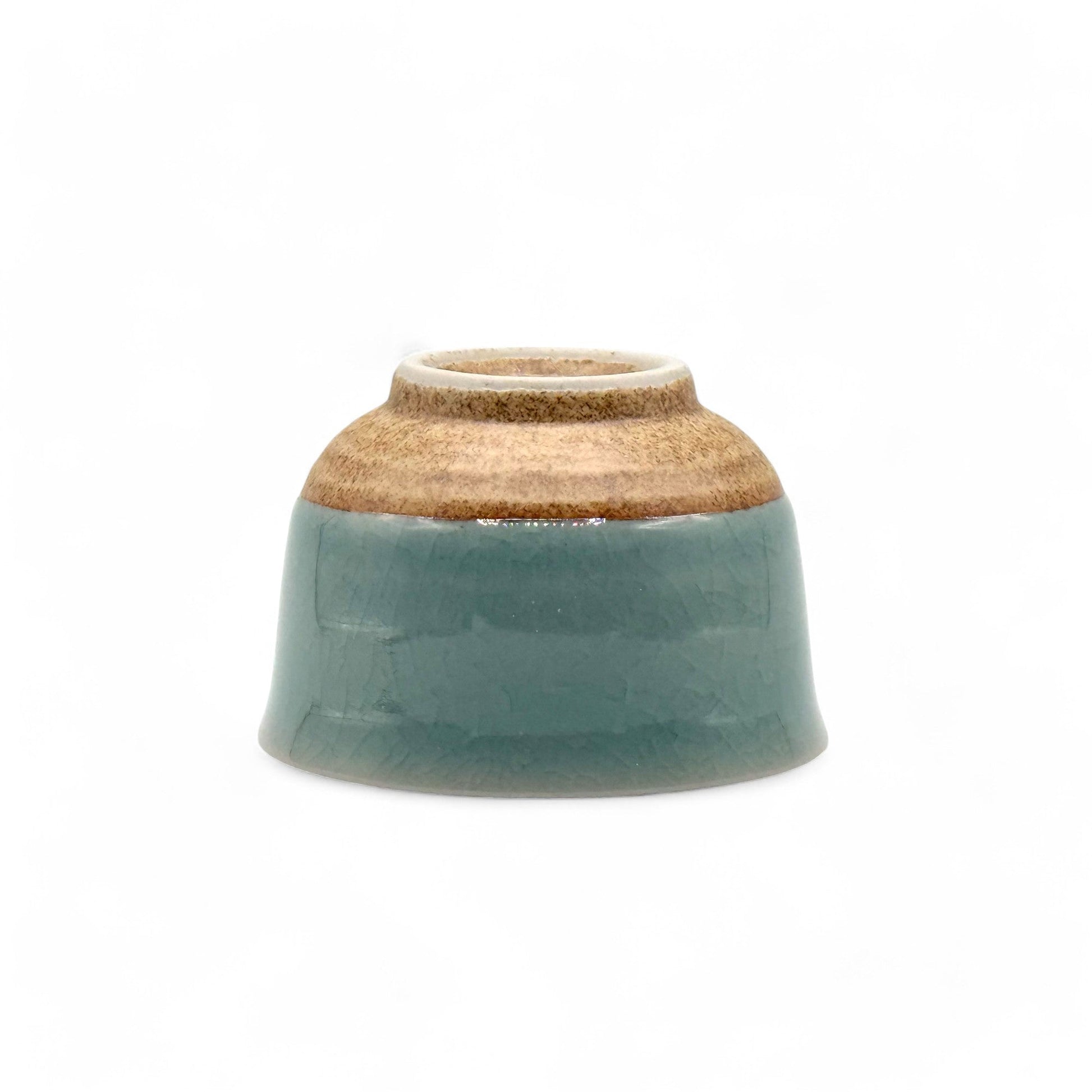 Inoue Tea Seiji Celadon Green Wide Yunomi - Japanese Sencha Teacup