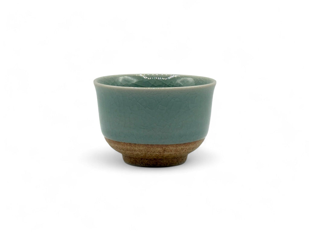 Inoue Tea Seiji Celadon Green Wide Yunomi - Japanese Sencha Teacup