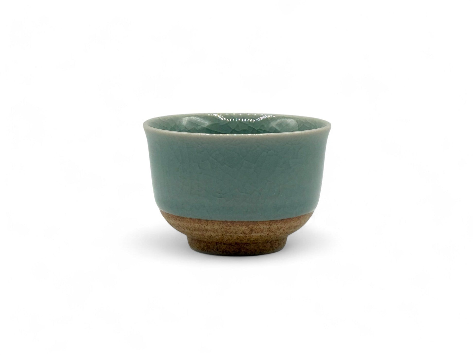 Inoue Tea Seiji Celadon Green Wide Yunomi - Japanese Sencha Teacup