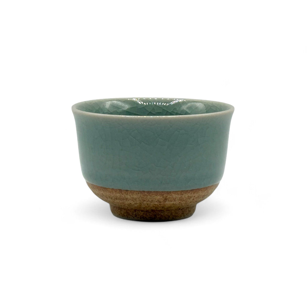 Inoue Tea Seiji Celadon Green Wide Yunomi - Japanese Sencha Teacup