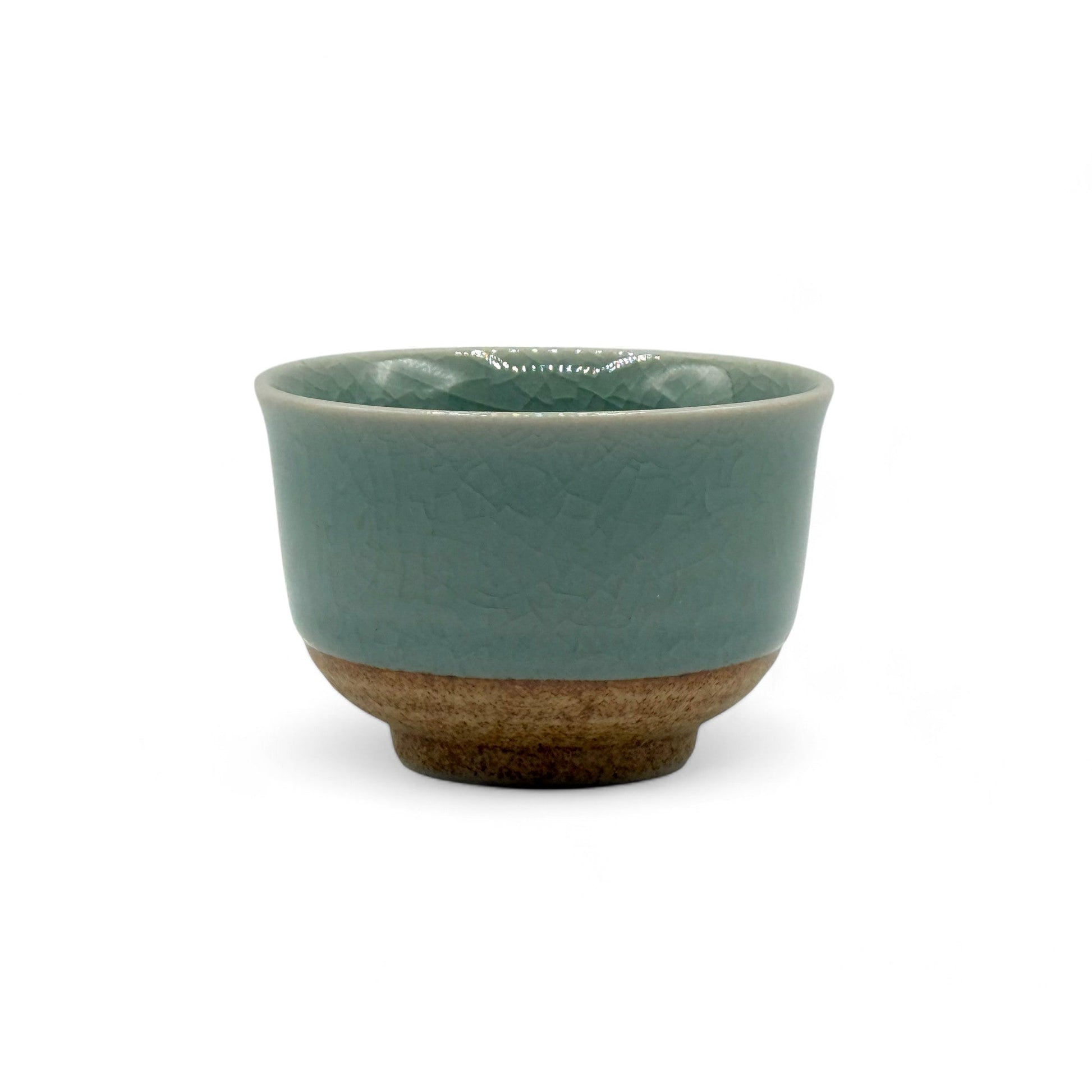 Inoue Tea Seiji Celadon Green Wide Yunomi - Japanese Sencha Teacup