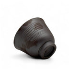 Inoue Tea Sensuji Brown Mino-yaki Yunomi - Japanese Sencha Teacup, a handcrafted ceramic teacup with a brown glaze.