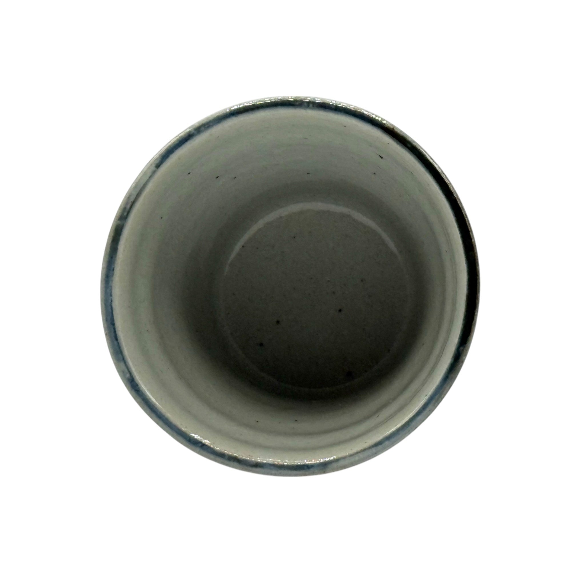 Inoue Yohen Gosu Blue Mino-yaki Yunomi - Japanese Teacup