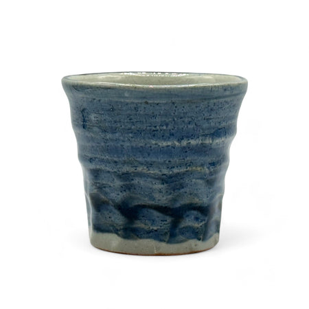 Inoue Yohen Gosu Blue Mino-yaki Yunomi - Japanese Teacup