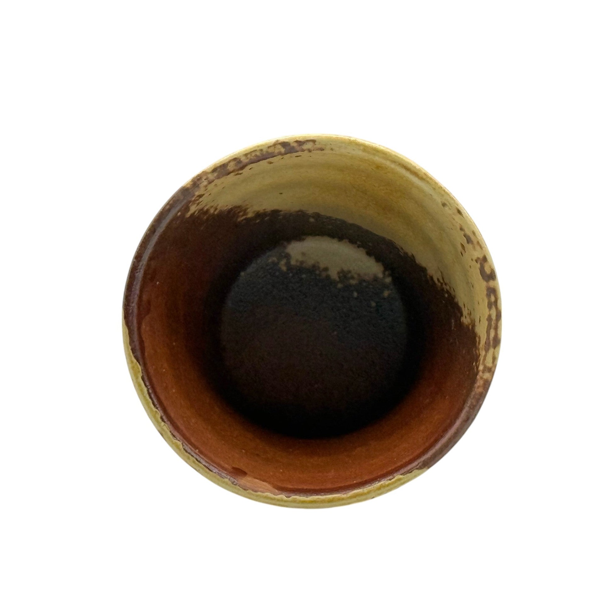 Inoue Tea Kizeto Brown Mino-yaki Yunomi - Japanese Teacup