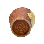 Inoue Tea Kizeto Brown Mino-yaki Yunomi - Japanese Teacup, showcasing a traditional brown ceramic teacup.