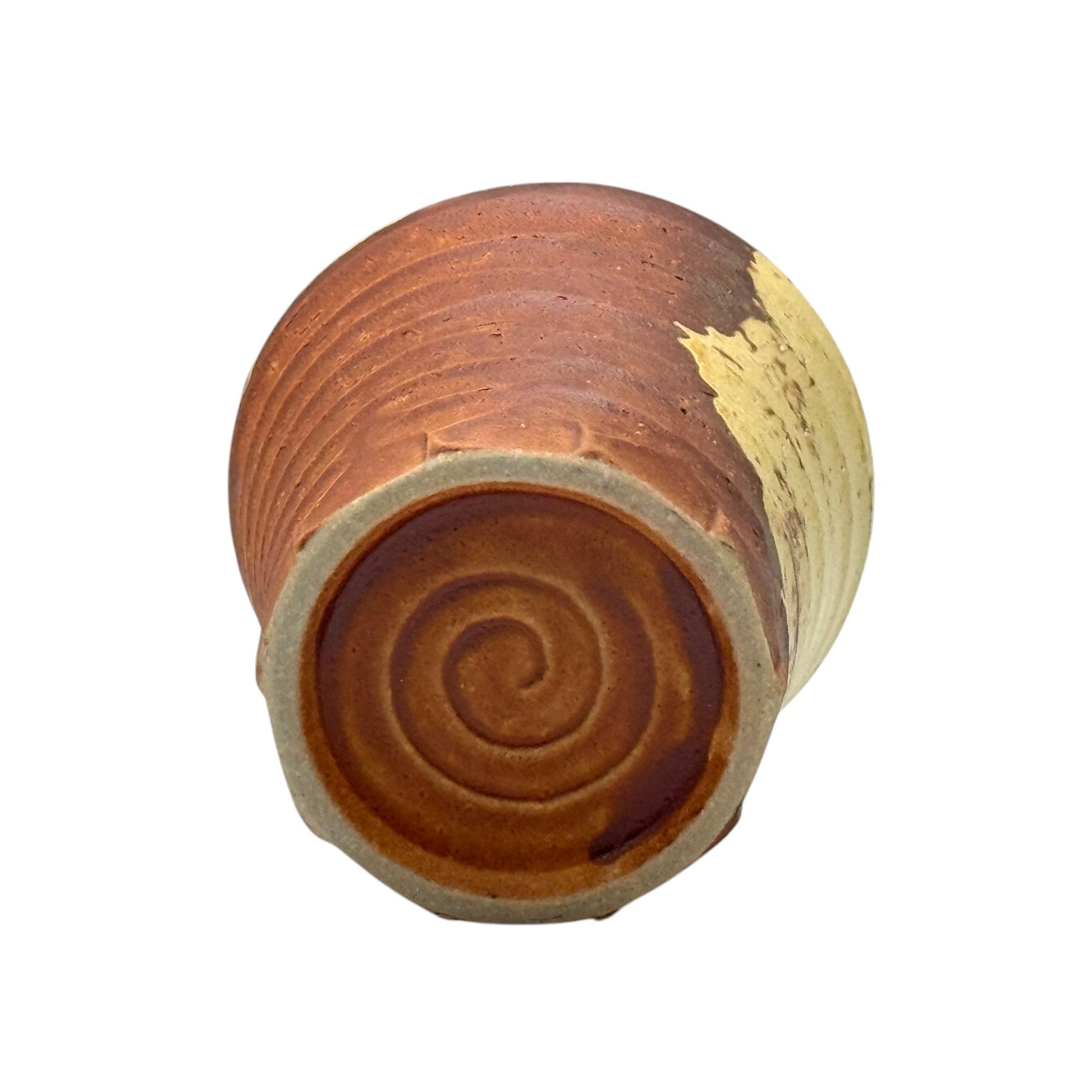 Inoue Tea Kizeto Brown Mino-yaki Yunomi - Japanese Teacup