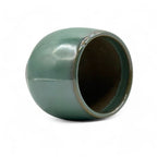 Inoue Tea Hisuitaru Green Mino-yaki Yunomi - Japanese Teacup, featuring a traditional design and green glaze finish.