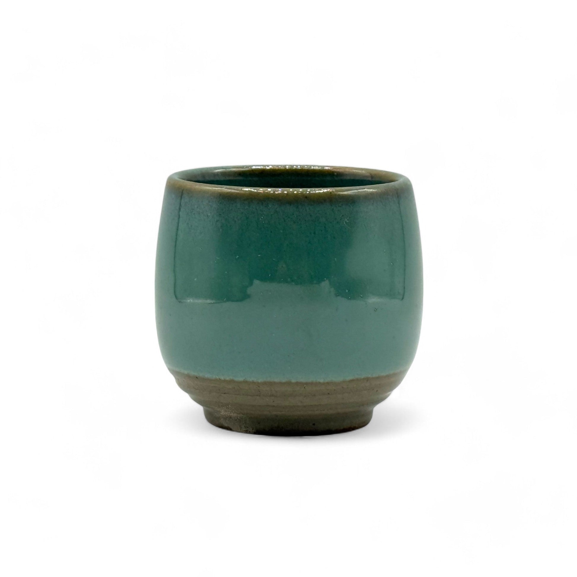 Inoue Tea Hisuitaru Green Mino-yaki Yunomi - Japanese Teacup