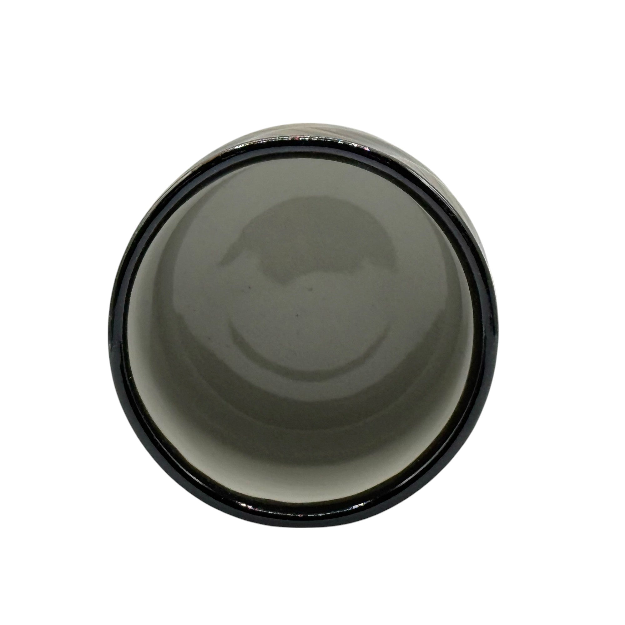 Inoue Kuro Black Octagonal Mino-yaki Yunomi - Japanese Teacup