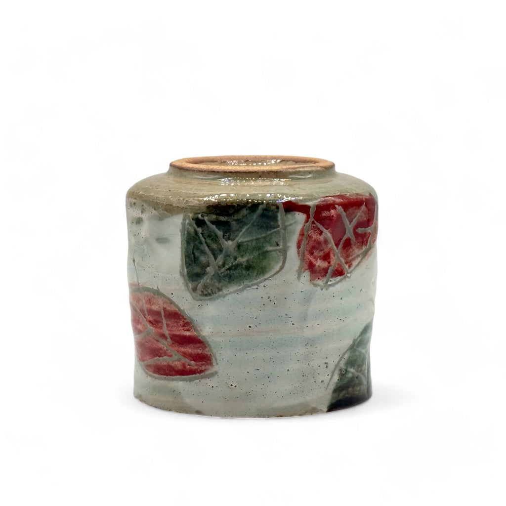 Inoue Kohiki Kinohe Beige Mino-yaki Yunomi by Kimura - Japanese Teacup