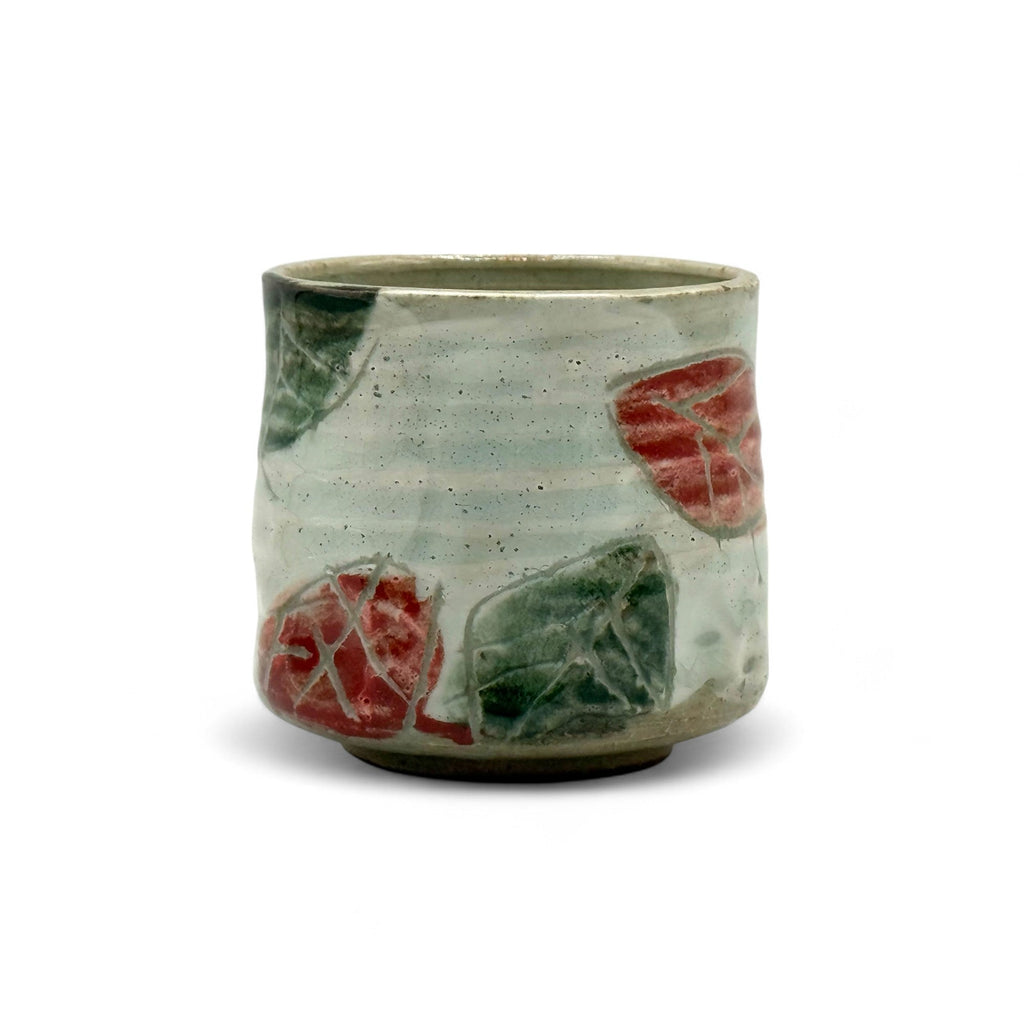 Inoue Kohiki Kinohe Beige Mino-yaki Yunomi by Kimura - Japanese Teacup