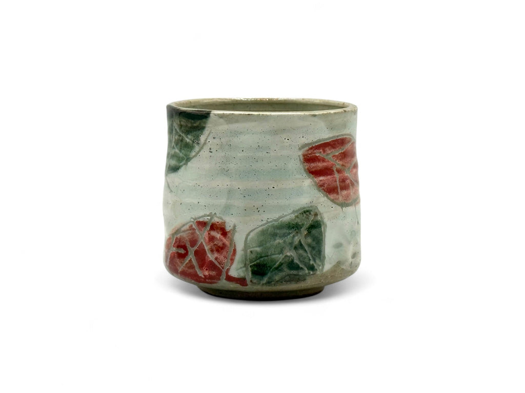 Inoue Kohiki Kinohe Beige Mino-yaki Yunomi by Kimura - Japanese Teacup