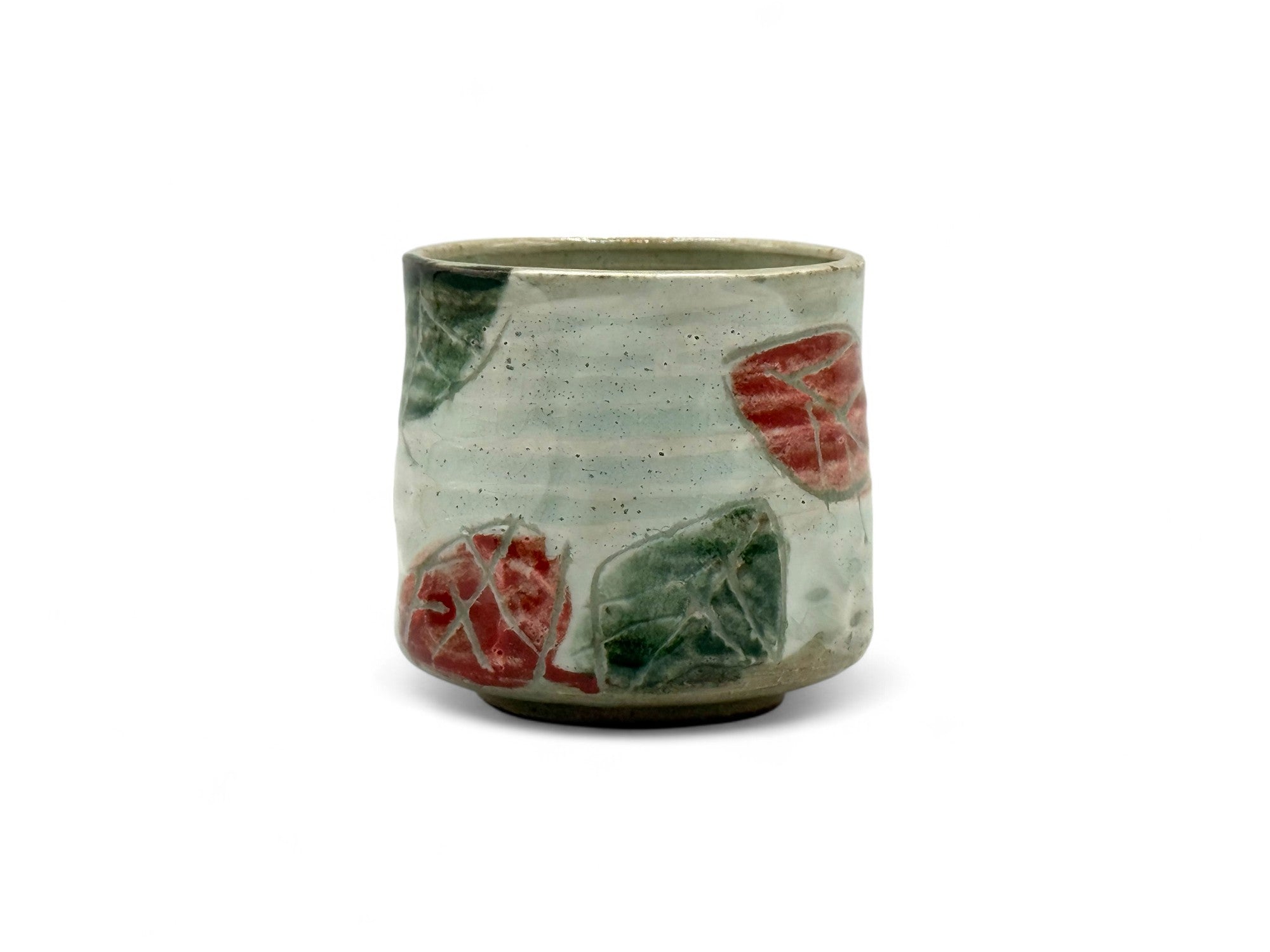 Inoue Kohiki Kinohe Beige Mino-yaki Yunomi by Kimura - Japanese Teacup