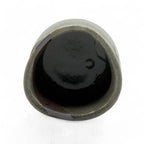Inoue Nezumi Shino Gray Sankaku Mino-yaki Yunomi - Japanese Teacup