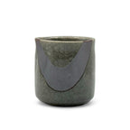 Inoue Nezumi Shino Gray Sankaku Mino-yaki Yunomi - Japanese Teacup