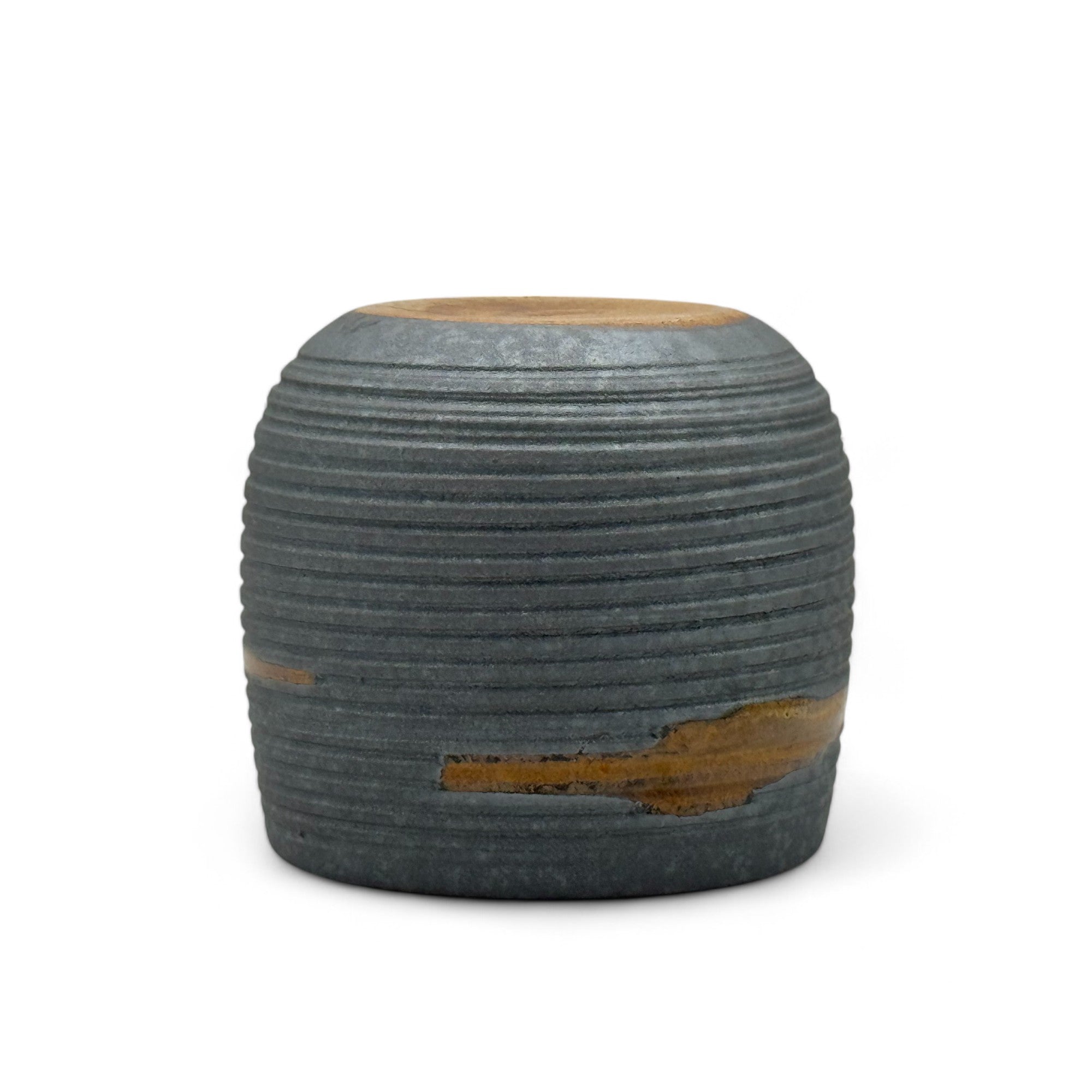 Inoue Kumo Sendan Gray Mino-yaki Yunomi - Japanese Teacup