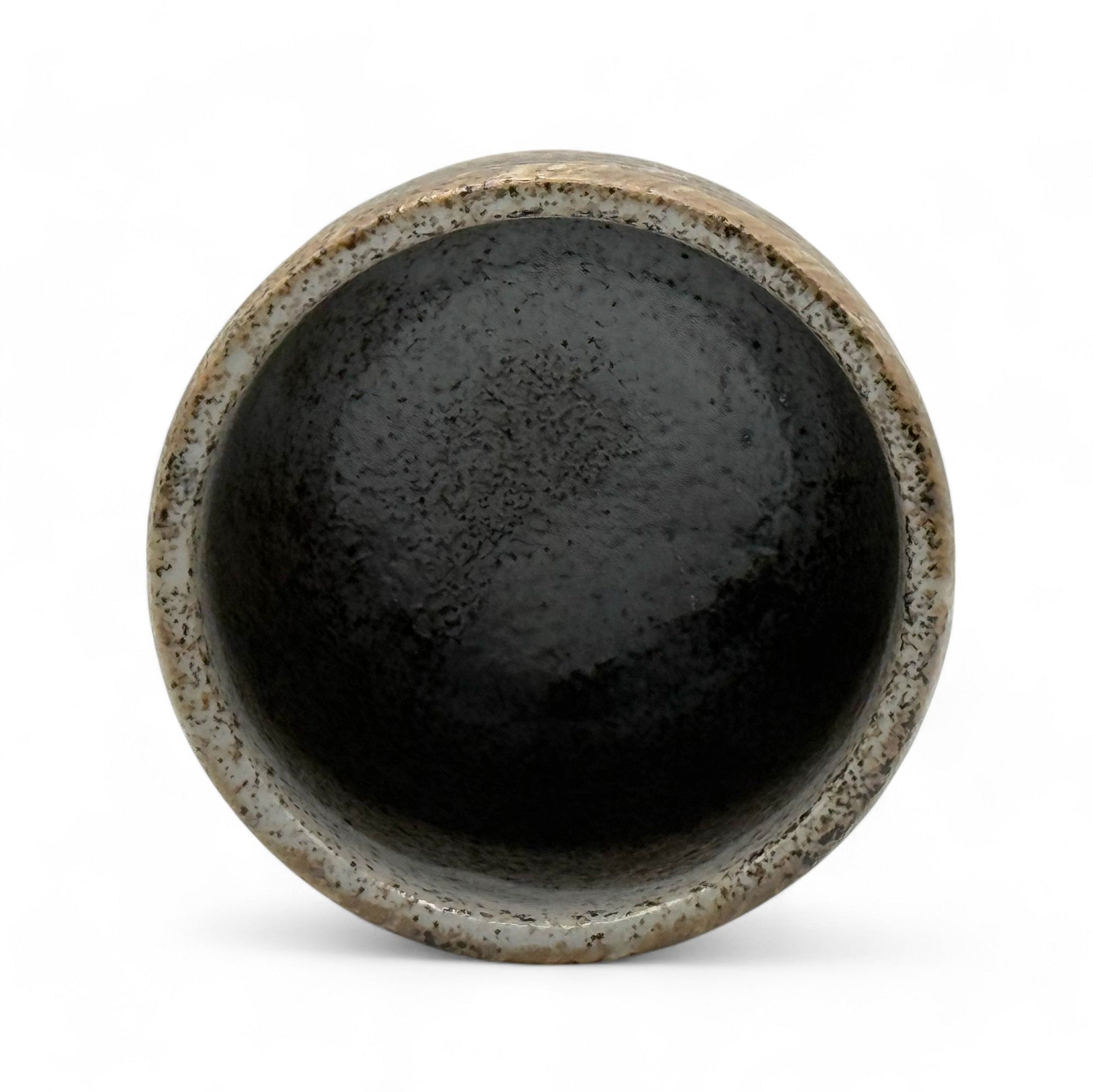 Inoue Tea Nami Brown Mino-yaki Yunomi - Japanese Teacup