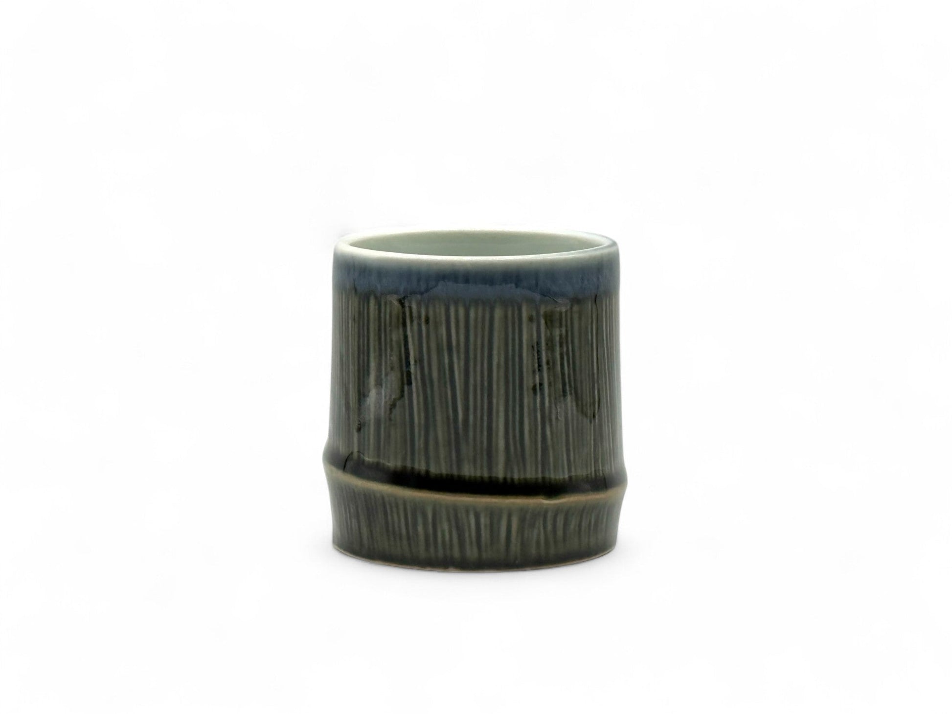 Inoue Tea Tenmoku Midnight Blue Mino-yaki Yunomi - Japanese Teacup