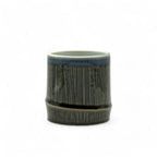 Inoue Tea Tenmoku Midnight Blue Mino-yaki Yunomi - Japanese Teacup, a handcrafted ceramic teacup with a calming blue finish, 5.4oz capacity.